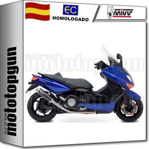 By mivv exhaust complete yamaha carbon gp hom t-max tmax 500 2003 03 | eBay