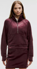 Lululemon Scuba Oversized Funnel-Neck Half Zip Velvet