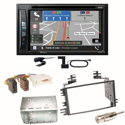 Pioneer AVIC-Z730DAB Navigation Bluetooth Einbauset für Kia Sportage JE Rio JB