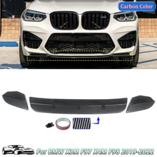 For BMW X3M X4M F97 F98 Competition 19-21 Carbon Look Front Bumper Lip Splitter