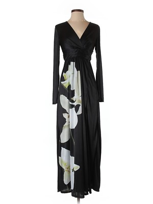 Women Altuzarra for Target Black Purple Orchid Maxi Dress Size 2 | eBay