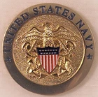 NEW USN US Navy - Challenge Coin - Gold tone with Color Enamel - Free Shipping