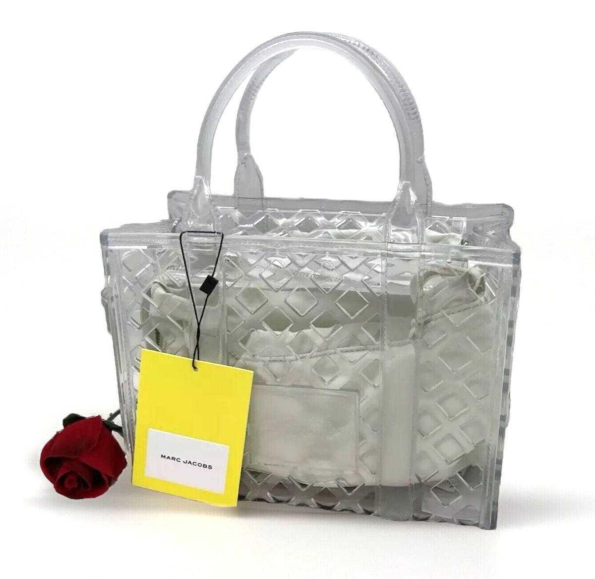 Auth NWT Marc Jacobs Women's The Jelly Small Clear PVC Tote