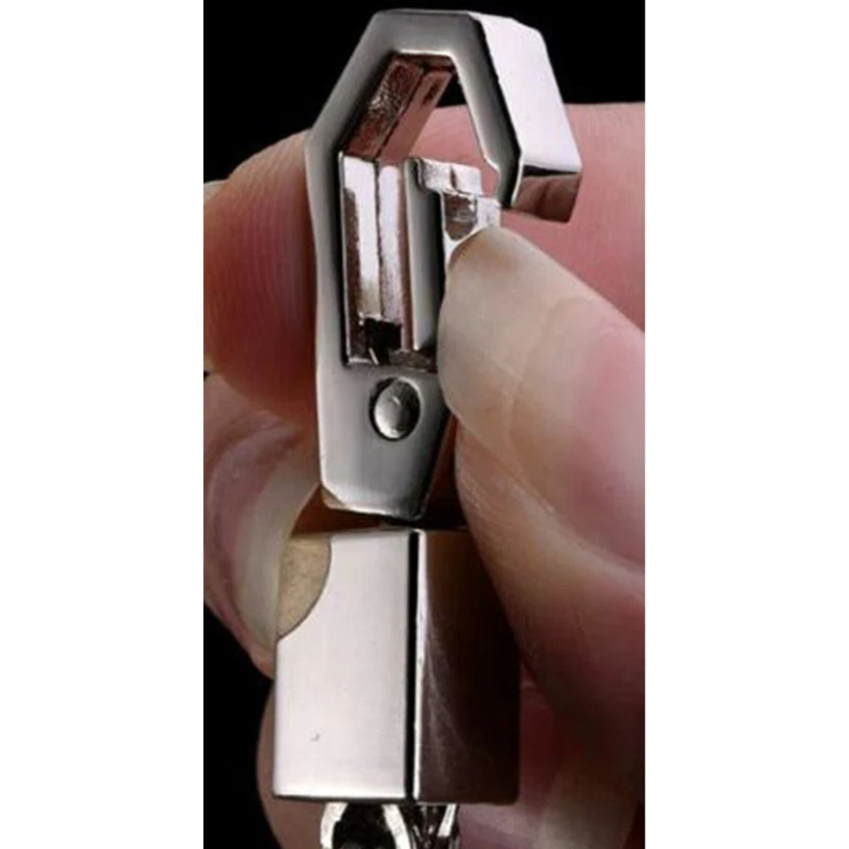 Chaîne de portefeuille en acier inoxydable à maillons noirs Biker Punk 16 "long - Photo 3/4