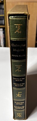 Christopher Marlowe Four Plays, Heritage Press Hardcover with Slipcase 1966