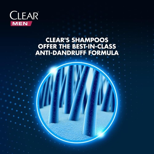 2x Clear Men's Anti-Dandruff Shampoo Hair fall Defence with coffee beans 2X360ml - Picture 5 of 8