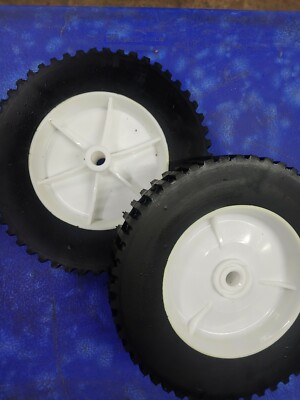 #ad 2 OEM CRAFTSMAN 8quot;X1.75quot; MOWER WHEELS AYP 148436 HUSQVARNA POULAN MURRAY 20105 $25.00