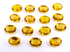 12X16 MM Citrine Oval Cut Lot Loose Lab Created Gemstone For Jewelry P-1444