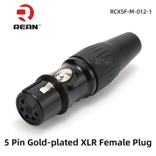 1 pieza NEUTRIK REAN 5 pines XLR enchufe micrófono audio conector macho hembra - Imagen 13 de 13