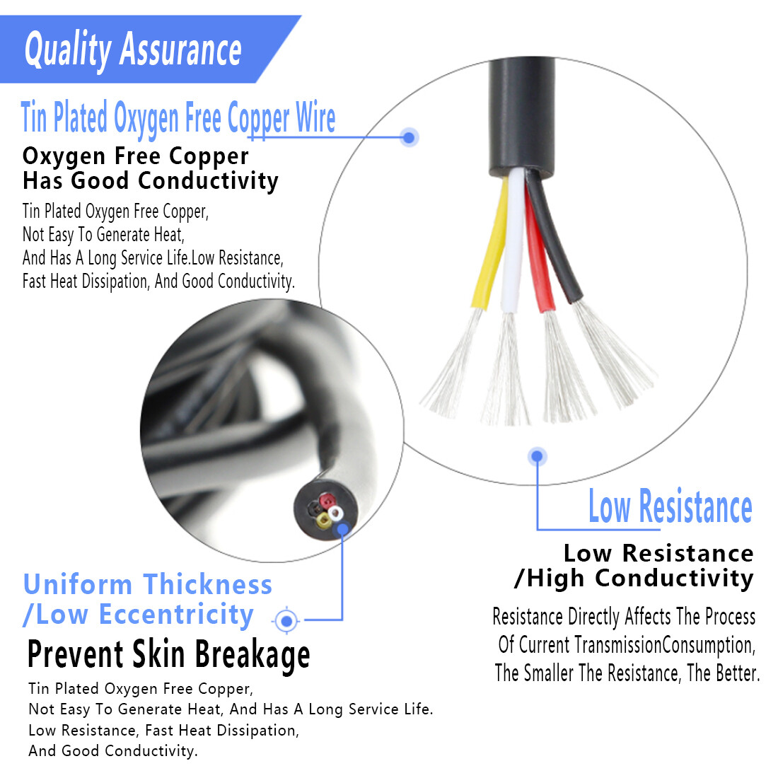 UL2464 Multi-Core Power Wire 16-30 AWG PVC Signal Control LED