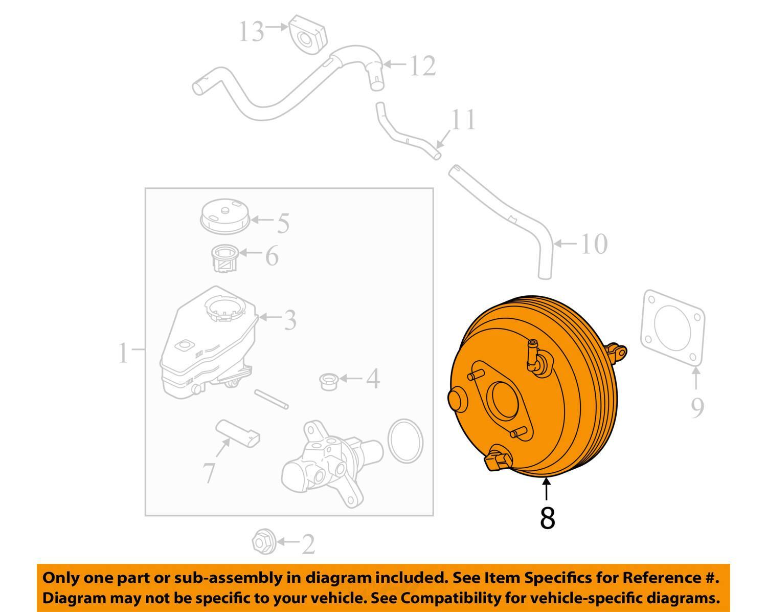 2017 Infiniti Q50 Power Brake Booster OEM 78K Miles LKQ371932052 eBay