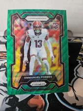2023 Panini Prizm #399 Emmanuel Forbes Green Wave Rookie Washington Commanders