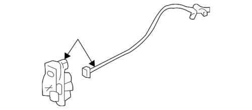 Ensamblaje de cerradura de puerta del lado del pasajero para Pontiac G6 2005-2010 (N/P 20922230)