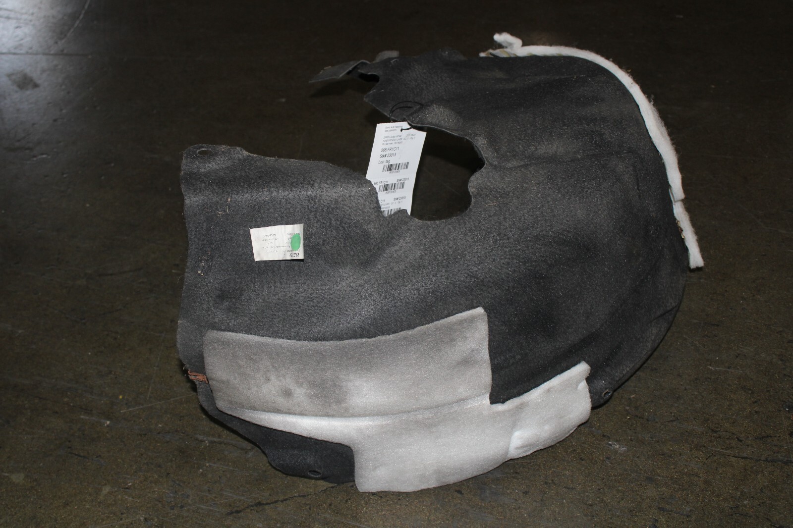 Ferrari California, RH, Right, Rear Main Inner Fender Liner, Used, P/N 69749300