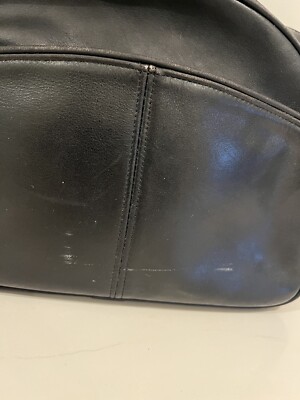 Vintage Coach Black Leather Half Moon Crescent Bag | eBay