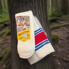 Vintage Spalding Over the calf tube Sock 22  Long