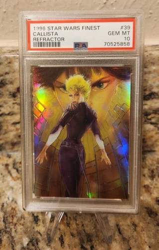 1996 Topps Star Wars Finest Refractor Callista Force User #39 PSA 10 POP 2