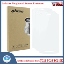 3-Packs Toughened Screen Protector for Symbol Zebra TC21 TC26 TC210K