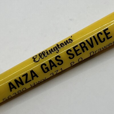 VTG Ballpoint Pen Ellingtons' Anza Gas Service California