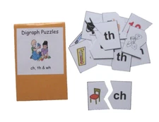 Educational Literacy Center Activity Learning Resource Game Digraph Puzzles