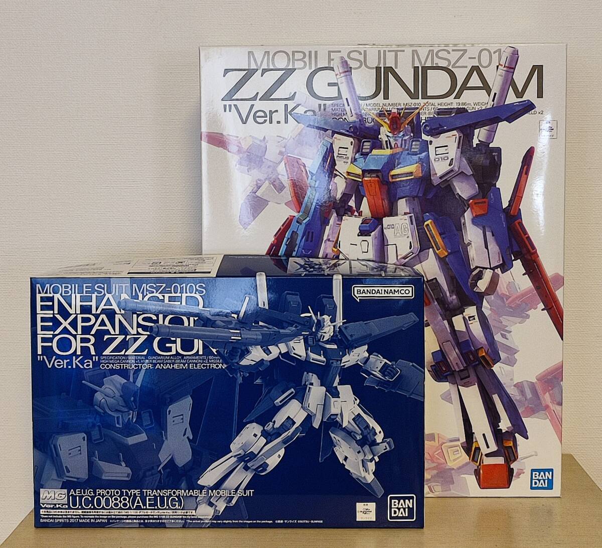 Bandai Mg 1/100 Enhanced Zz Gundam Ver.Ka + Reinforced Expansion