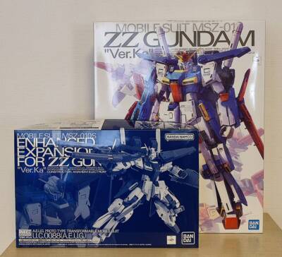 Bandai Mg 1/100 Enhanced Zz Gundam Ver.Ka + Reinforced Expansion
