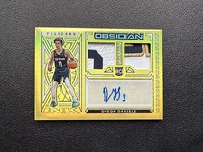 2022 Obsidian Dyson Daniels SP Yellow Prizm RC ROOIKIE Auto Dual Jersey Card /10