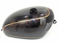 Passend FüR Velocette Venom Kraftstofftank Aus Stahl, Schwarz Lackiert
