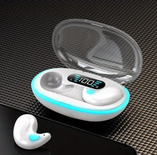White Wireless Earbuds Invisible Sleep Earphone Waterproof Sweat Resistant Gift
