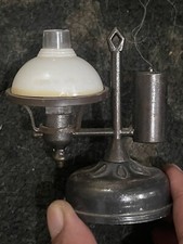 Miniature Die Cast Bronze-Tone Metal  Lamp Sharpener Vintage