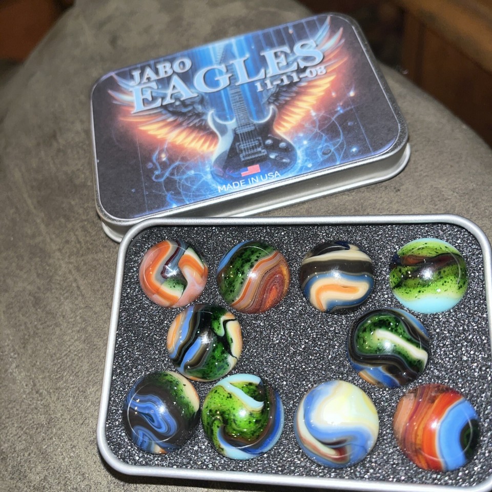 Jabo Eagles Run "Dirty Jobs" Marbles / Collectors Set eBay