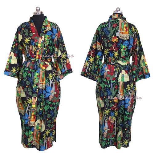Nueva Colección de Algodón Kimono Mujeres Prendas para dormir Vestido Vestido Vestido Talla Única Vestido - Imagen 120 de 208