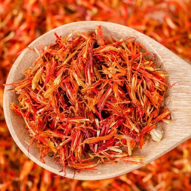 Dried Saffron Safflower Herb Thai Tea Organic Fresh Healthy Lower