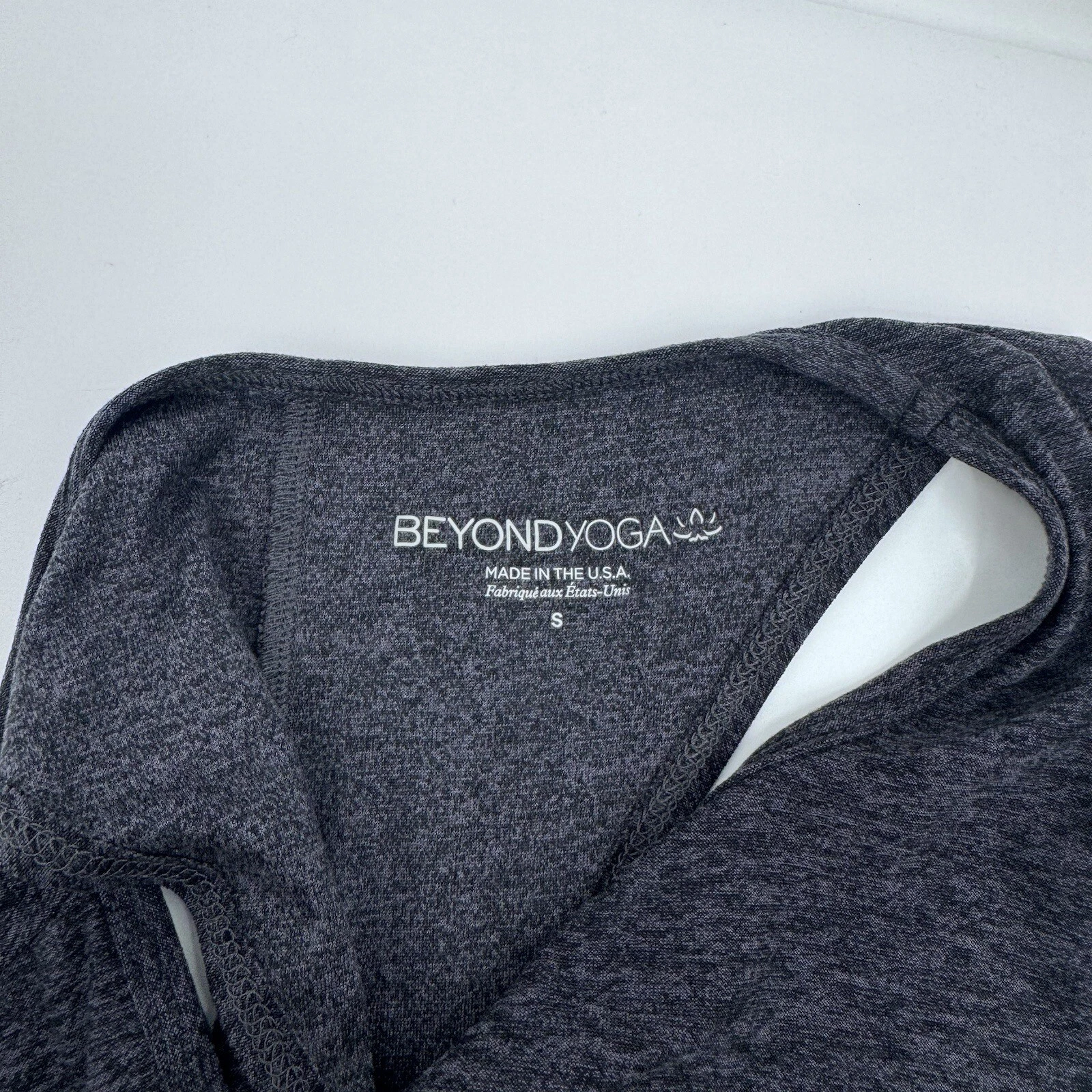 beyond-yoga heather criss cross racerback workout gym tank-top
