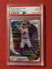 2020 Panini Prizm Bo Bichette RC Rookie White Wave Prizm PSA 9 #71