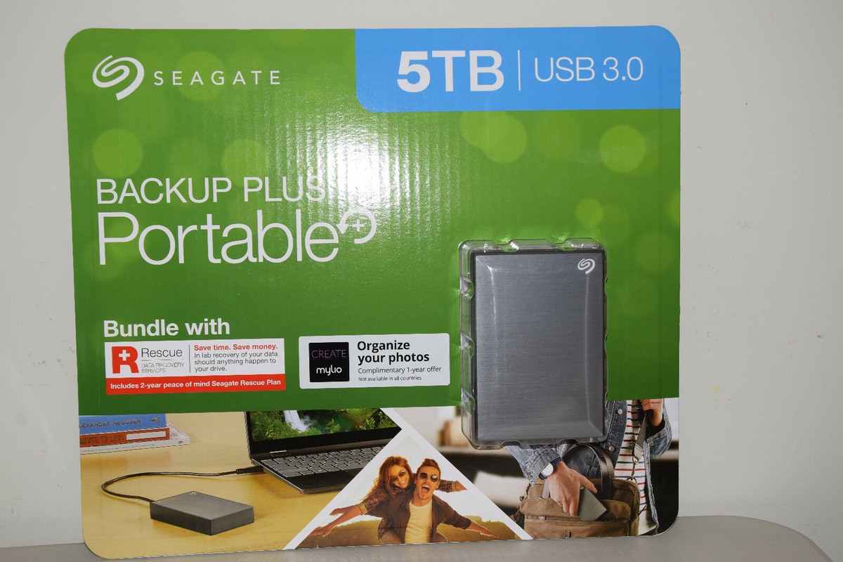 Seagate Backup Plus Portable HD Drive 5TB STHP5000600 /Laptop