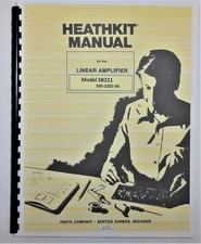 Heathkit SB-221 Full Manual w/Fold Out Schematic professional bound reproduction