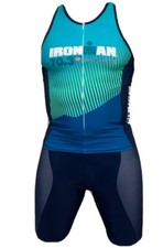 IRONMAN Santini Cycling Tri Top Musselman Multicolor 1/4 Zip Mens Small AG722