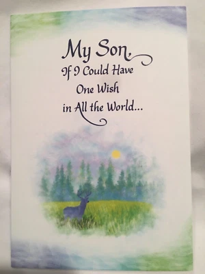 New Blue Mountain Arts Card MY SON IF I COULD HAVE ONE WISH...