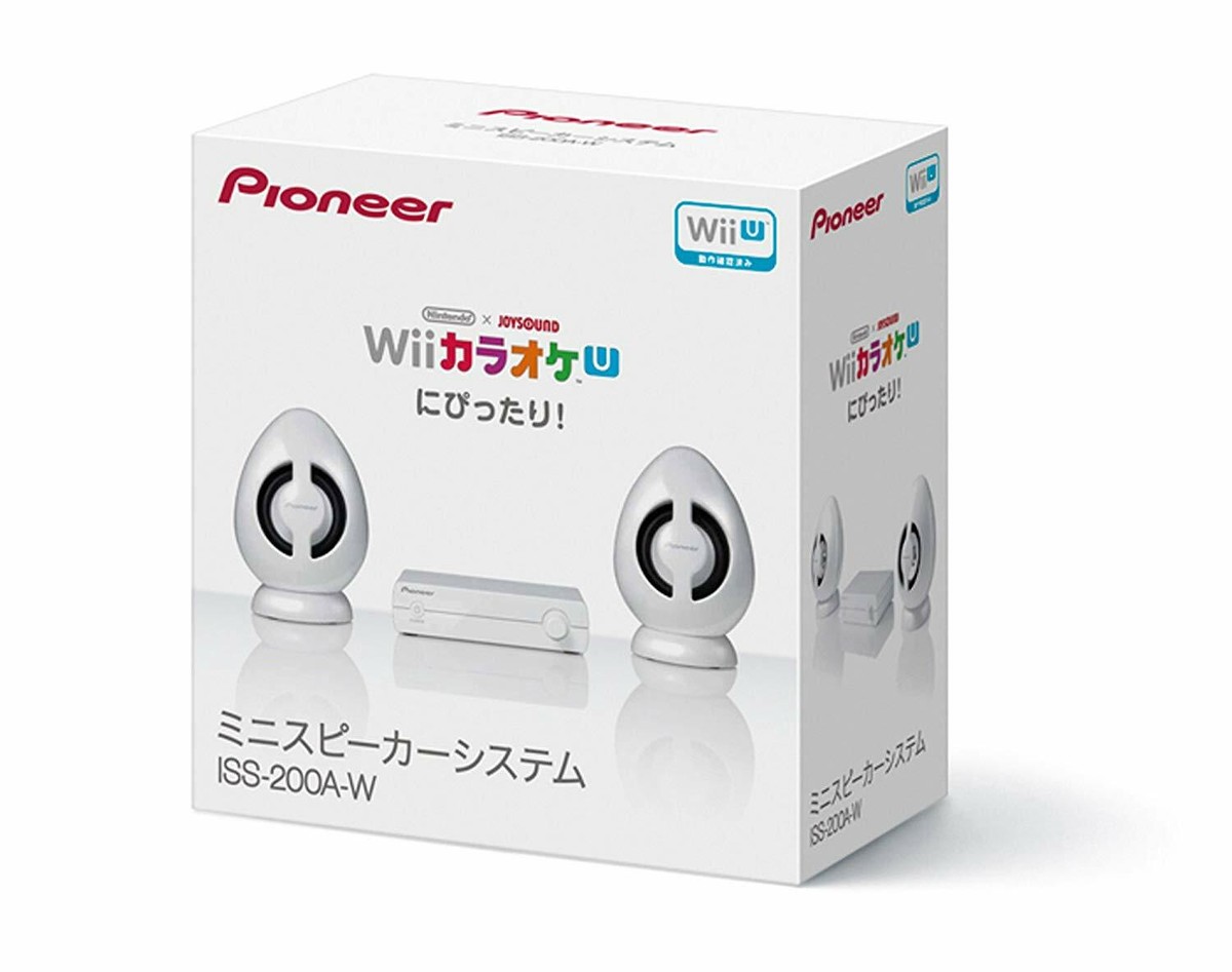 Pioneer Mini Speaker System ISS-200A-W For Nintendo Wii U AV