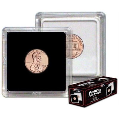 25 BCW 2x2 Coin Snaplock Airtite Capsule Holders for INDIAN HEAD PENNY Cent 19mm