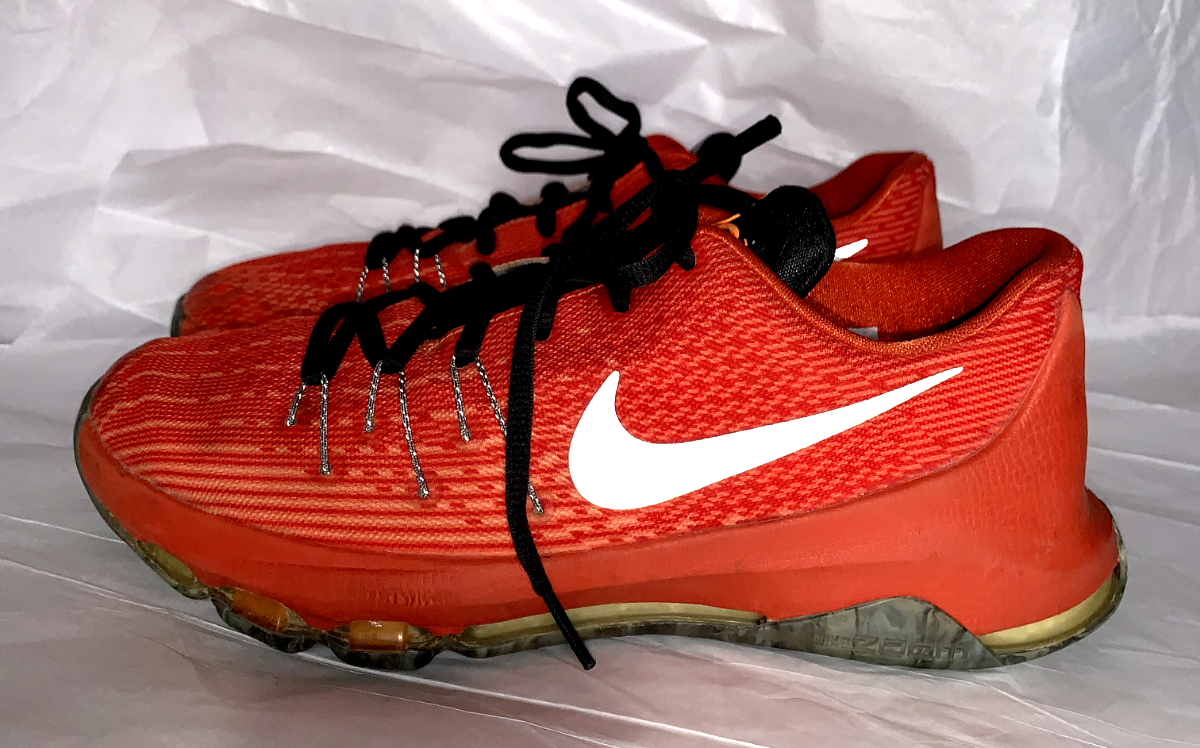 Sneakers Orange Boys Kd Shoes Nike Youth KD Basketball Nike Zoom Shoes  Orange By Leo Chang