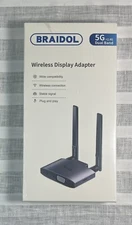 Braidol Wireless HDMI DisplayAdapter 1080P 5G+2.4G Dual BandPlug & Play