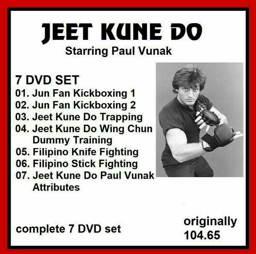JEET KUNE DO 7 DVD SET PAUL VANUK JKD gung fu kung fu mma  instructional