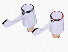1/2" Lever Tap Reviver Kit for Sink Taps Ceramic Disc Quarter Turn Metal Heads