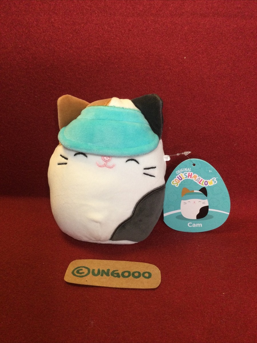 5” CAM Calico CAT Blue Visor Squishmallow Summer Plush Toy Walgreens 2023