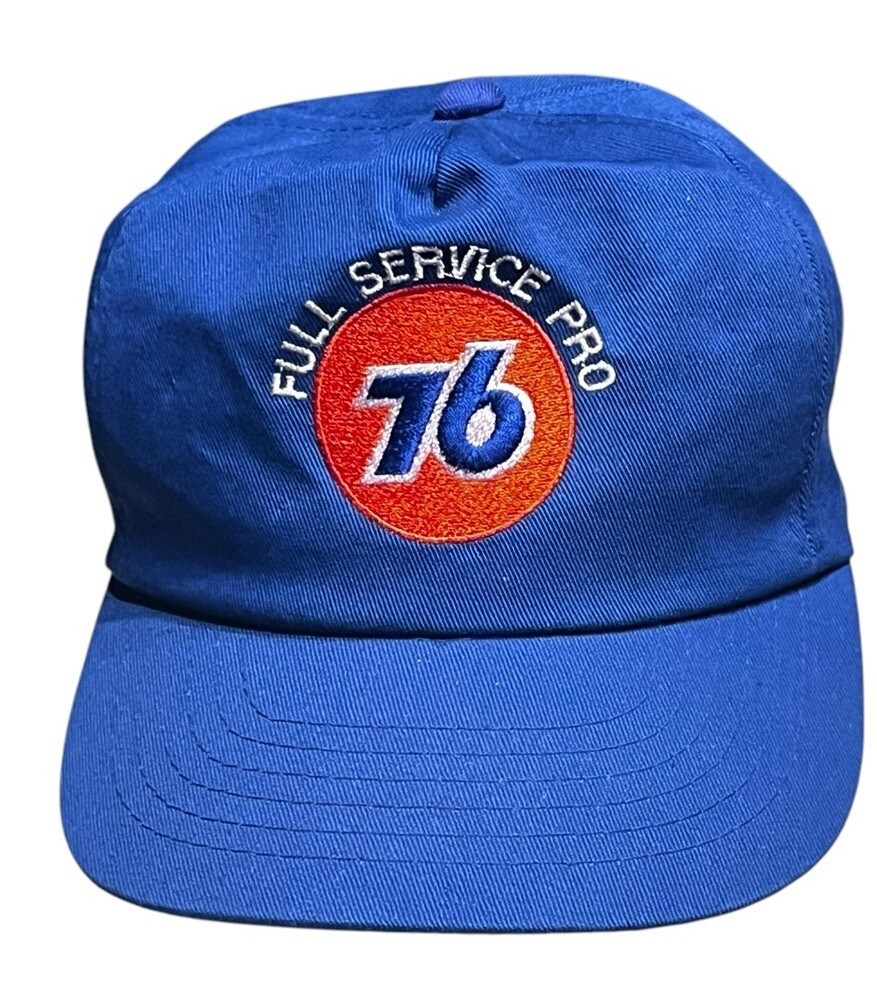 Vintage 76 Unocal Hat Snapback Full Service Pro Blue Gas Auto AmaPro