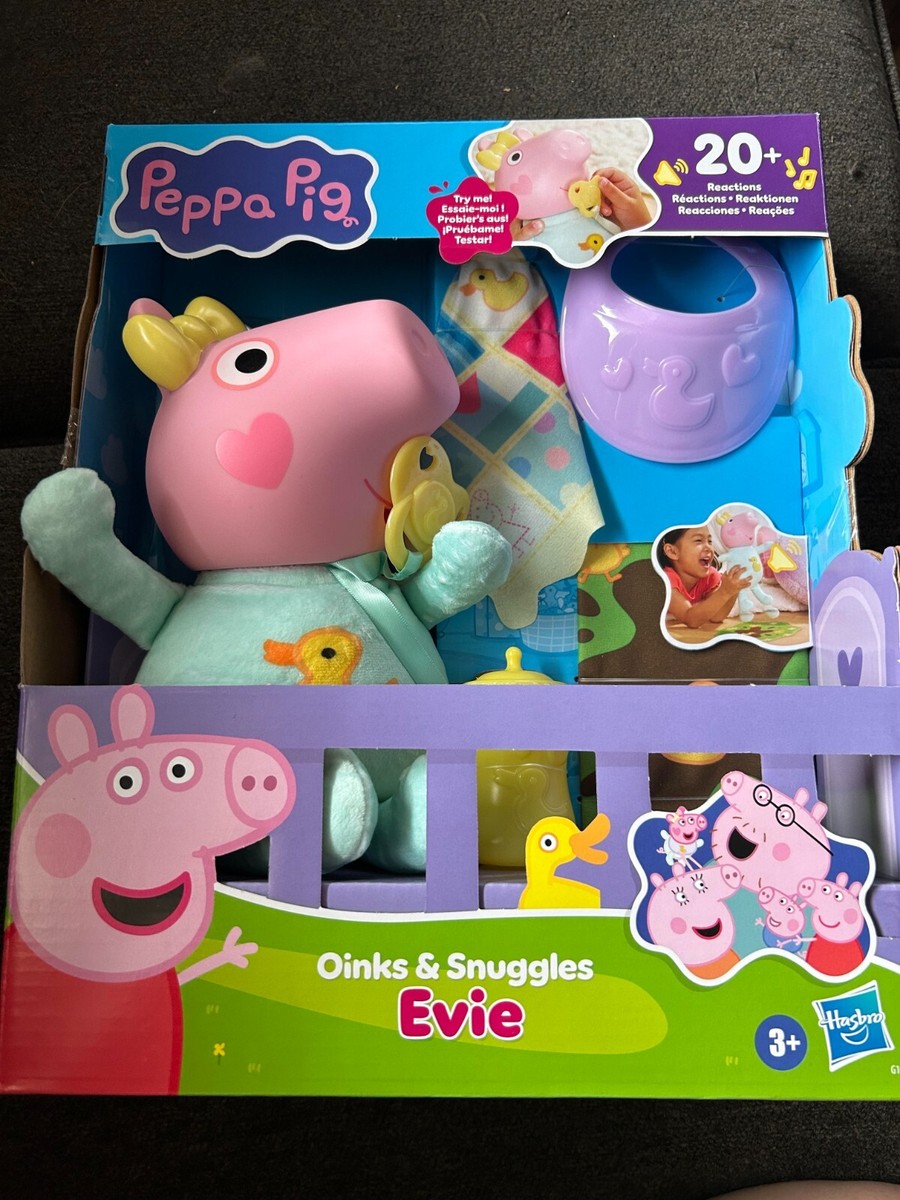 Peppa Pig BABY EVIE Oinks And Snuggles Interactive Doll 20+ Sounds