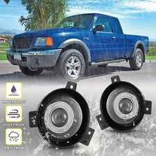 Pairs For 2001 2002 2003 Ford Ranger Fog Lights Halo Projector Lamps Wbulbs