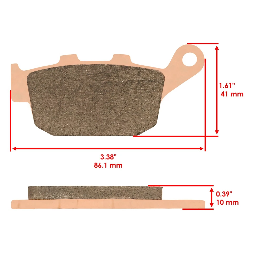 Front & Rear Brake Pads for Triumph Daytona 600 2003 2004 - Imagem 2 de 4